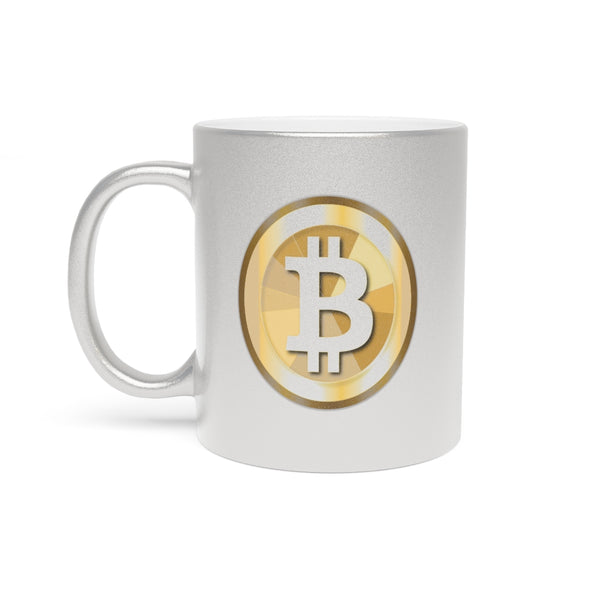 Bitcoin Metallic Mug (Silver\Gold)