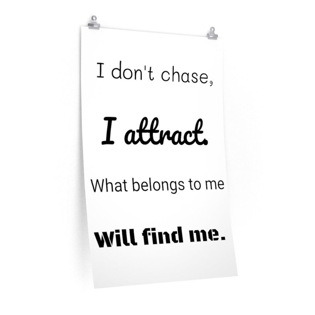 Attract- vertical posters