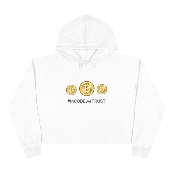 In bitcoin we trust- Crop Hoodie