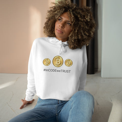 In bitcoin we trust- Crop Hoodie