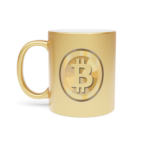 Bitcoin Metallic Mug (Silver\Gold)