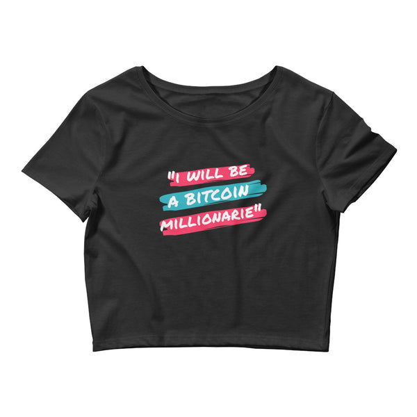 Btc millionaire-Women’s Crop Tee